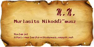 Murlasits Nikodémusz névjegykártya